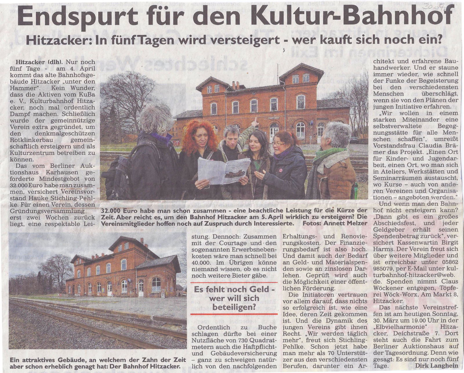 Endspurt für den Kultur-Bahnhof