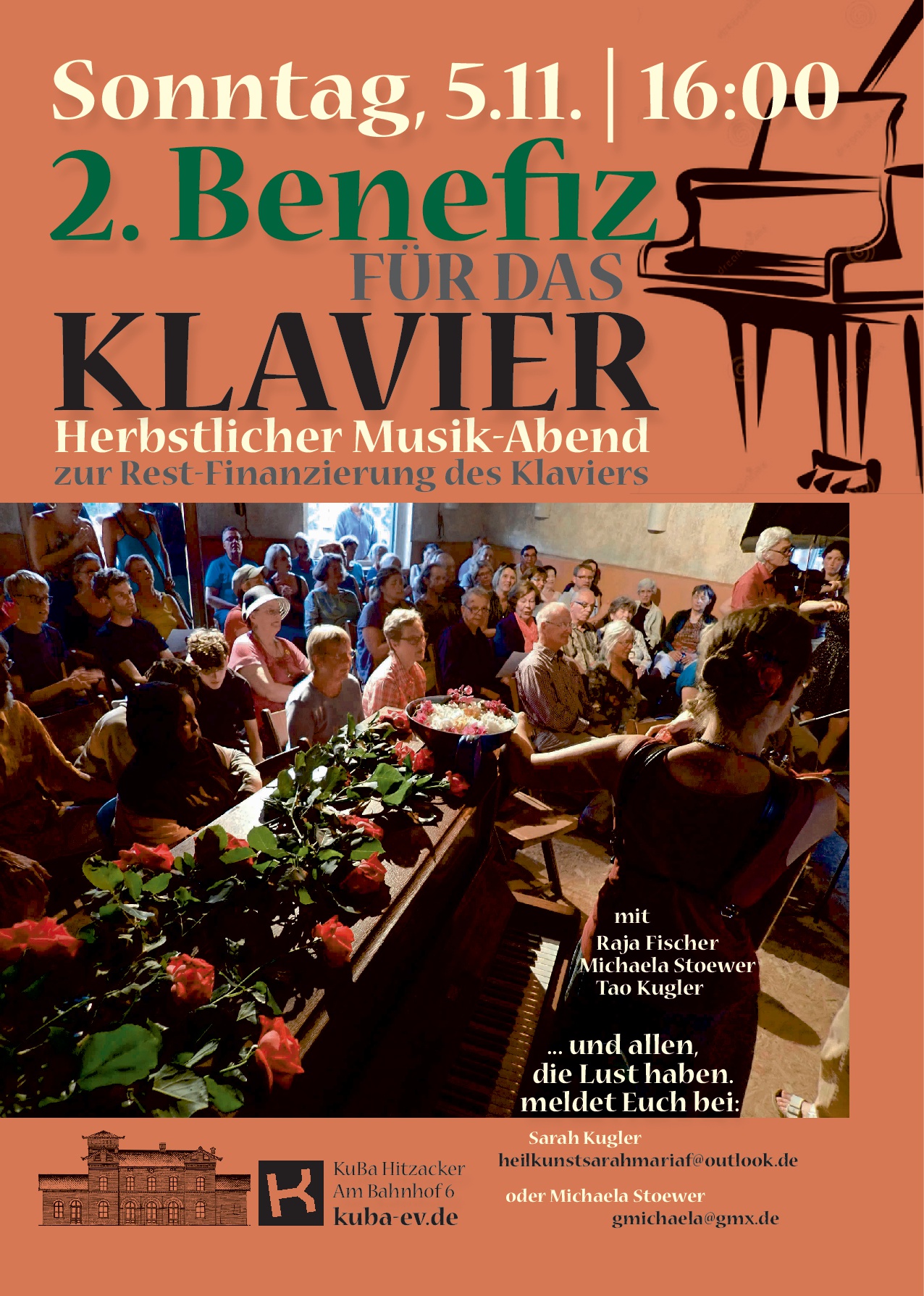 2. Benefiz fürs Klavier am 5.11.23 um 16 Uhr