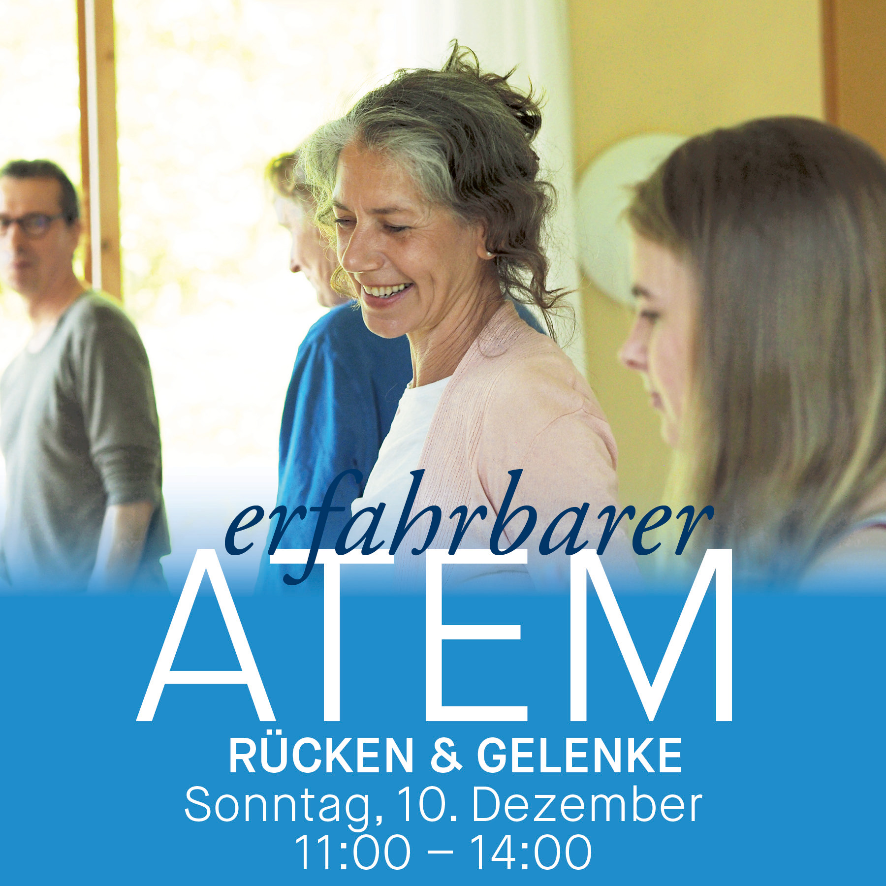 Atem-Sonntag: Rücken & Gelenke am 10.12.23 ab 11:00 Uhr