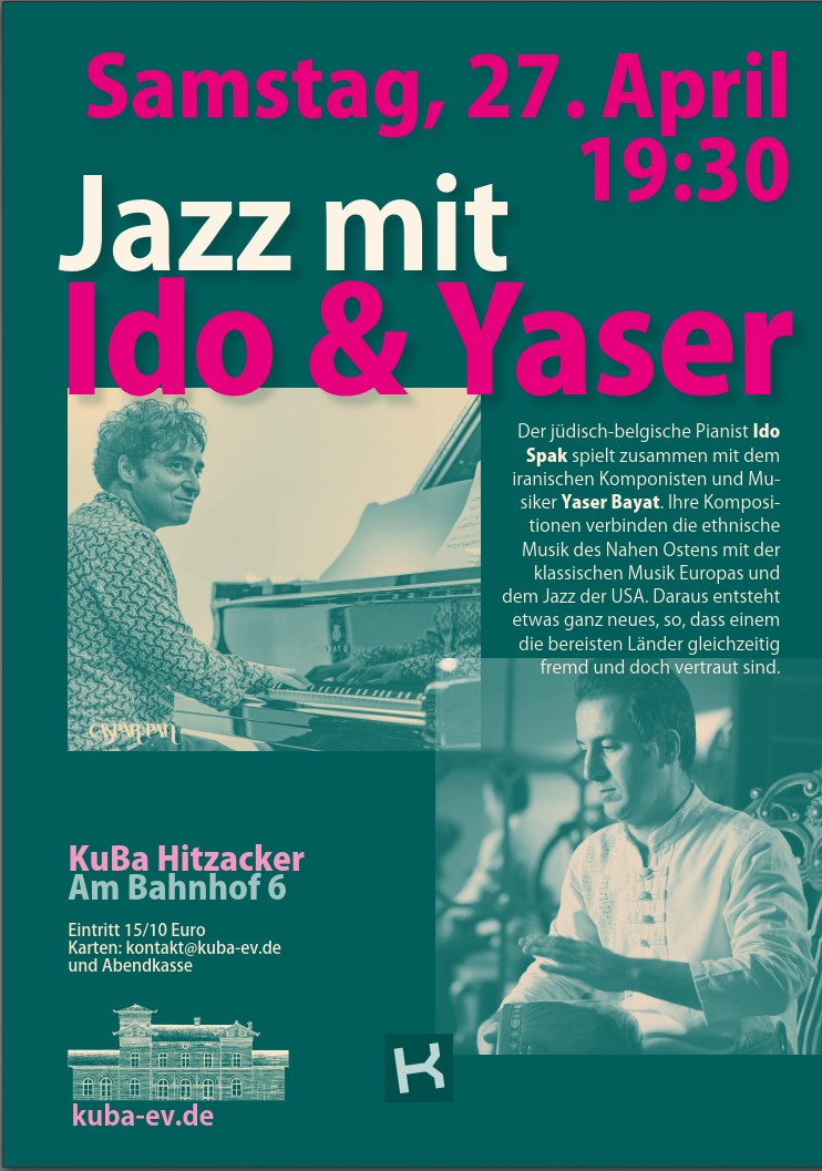 Jazz mit Ido & Yaser am 27.04.24 um 19:30 Uhr