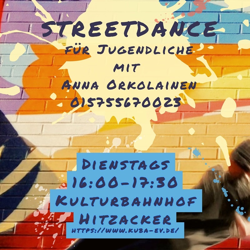Street Dance für Jugendliche  Dienstags | 16:00 Uhr