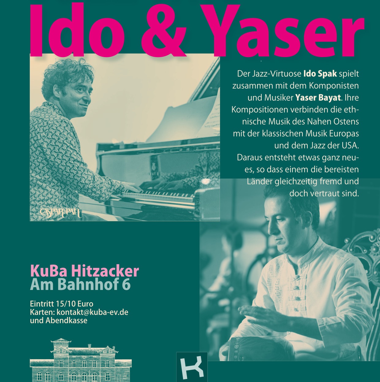 Jazz mit Ido & Yaser  Sa 04.10.25 | 19:30 Uhr