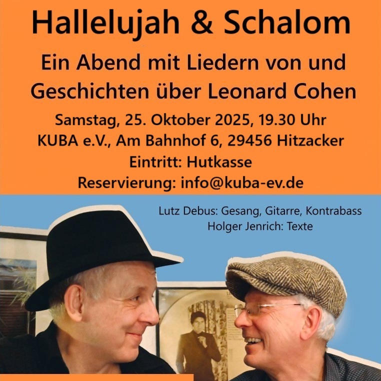 Hallelujah & Schalom  Sa 25.10.25 | 19:30 Uhr