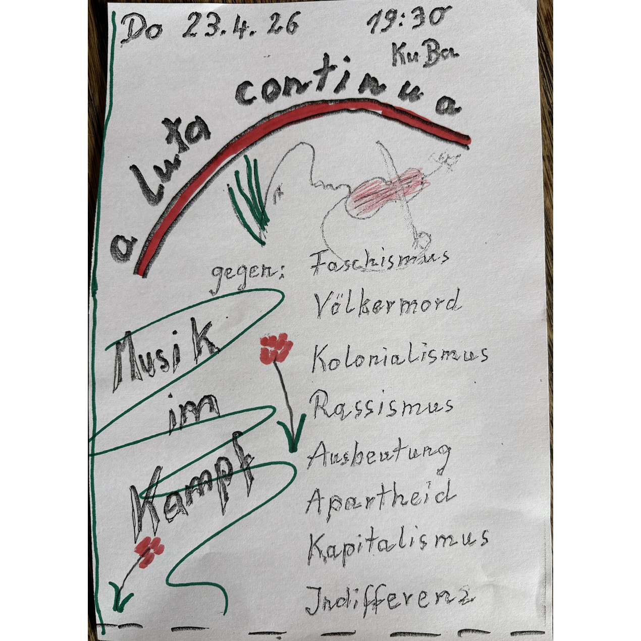 a Luta continua  Do 23.04.26 | 19:30 Uhr